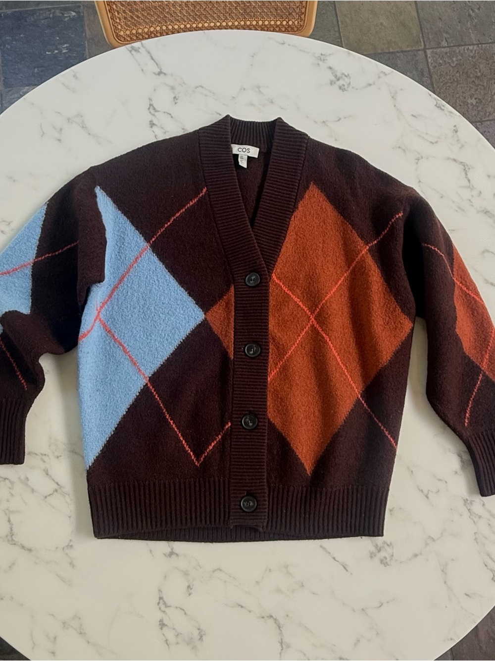 COS Women's Argle Wool Cardigan - Size XS